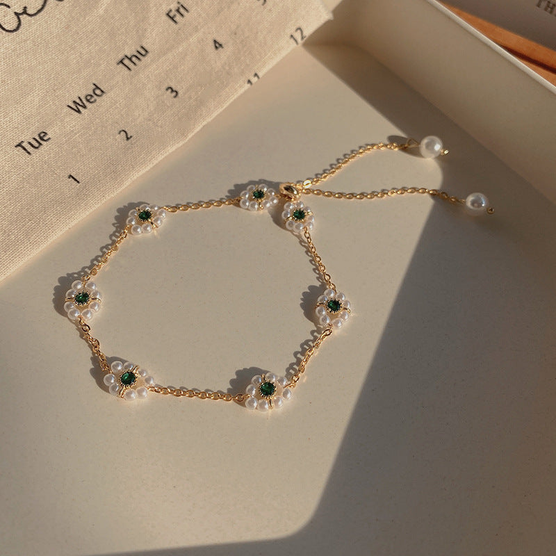 Vintage Pearl Bracelet Female Ins Style High Sense