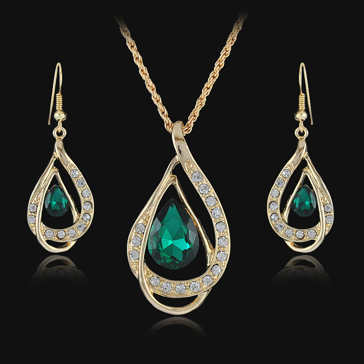 Radiance Royale Crystal Drop Jewelry Set