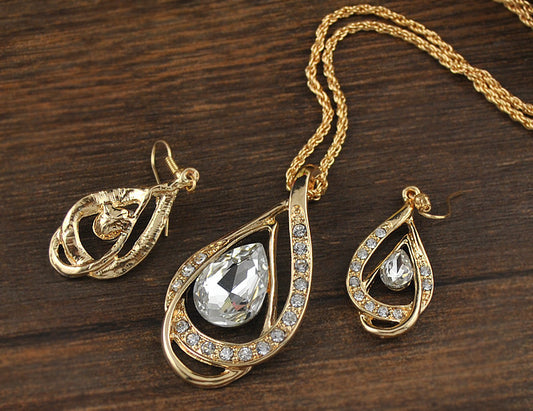 Radiance Royale Crystal Drop Jewelry Set
