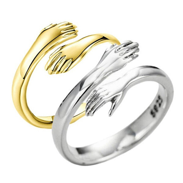 Hold Me Forever – Hand Hug Adjustable Rings