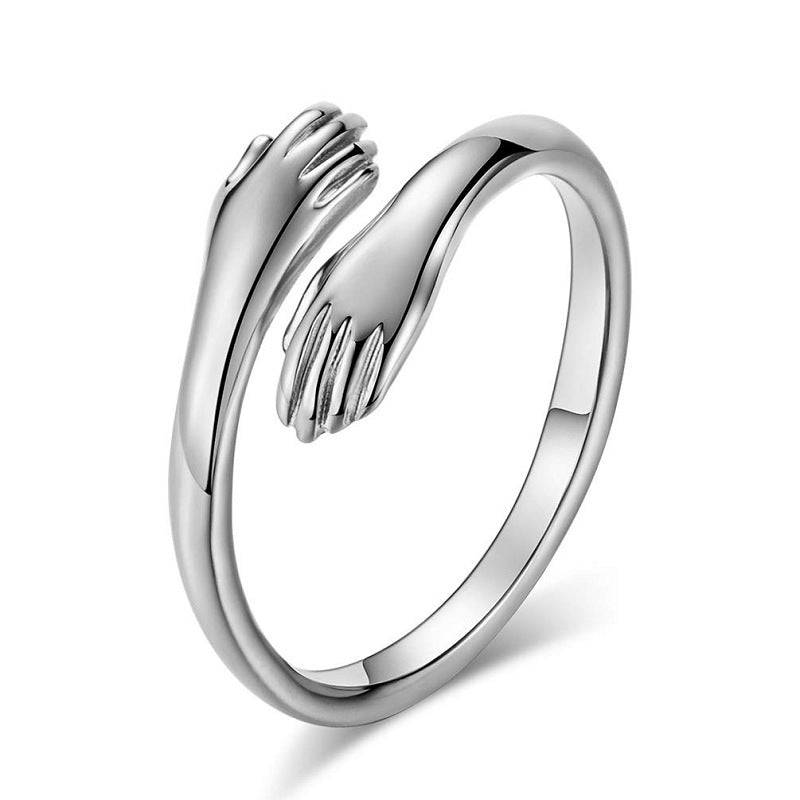 Hold Me Forever – Hand Hug Adjustable Rings