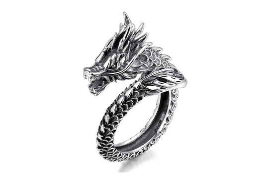 Ouroboros Dragon Ring – Symbol of Eternity & Power