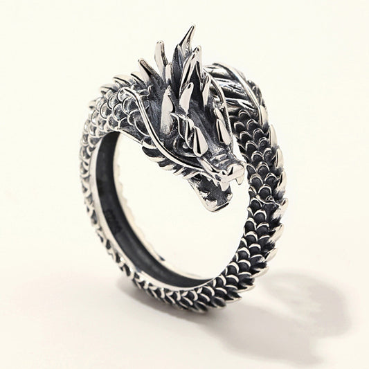 Ouroboros Dragon Ring – Symbol of Eternity & Power