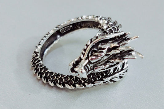 Ouroboros Dragon Ring – Symbol of Eternity & Power