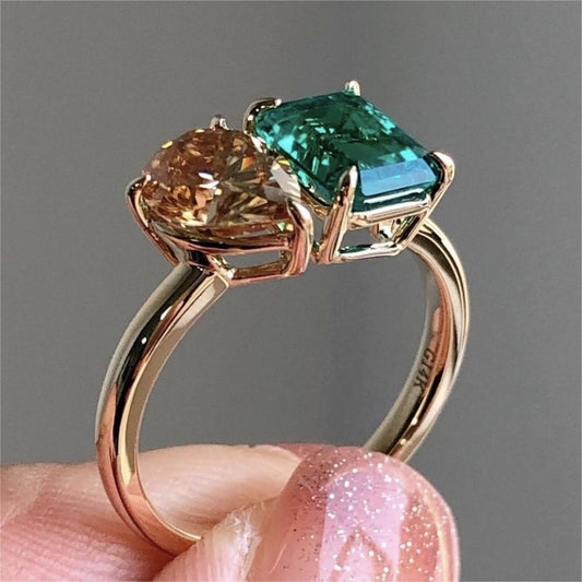 Celestia Crown – Regal Moissanite Sparkle Ring