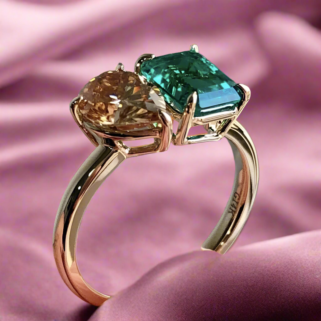 Celestia Crown – Regal Moissanite Sparkle Ring