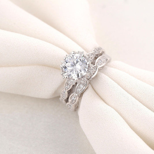 Celestia Crown – Regal Moissanite Sparkle Ring