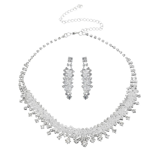 Elegant Crystal Bridal & Prom Jewelry Set