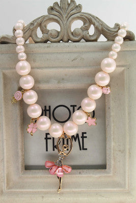 Moonlight Ballerina Pearl Necklace