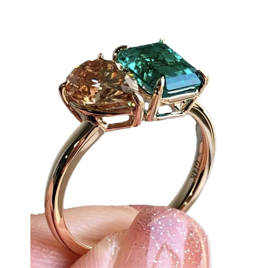 Celestia Crown – Regal Moissanite Sparkle Ring