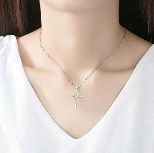 Celestial Grace Cross Pendant