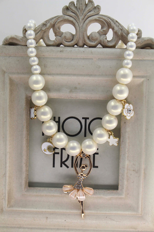 Moonlight Ballerina Pearl Necklace
