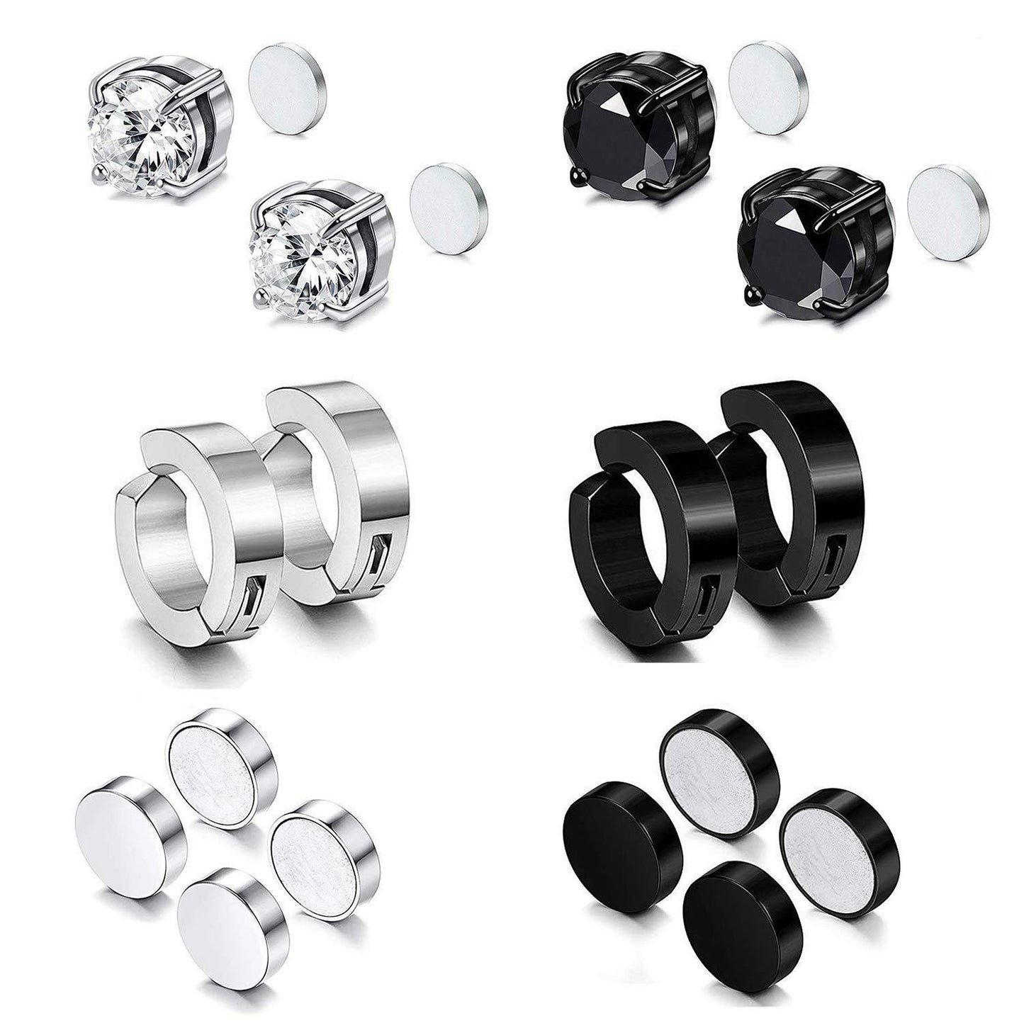 Divine Edge Cross Hoop Earring
