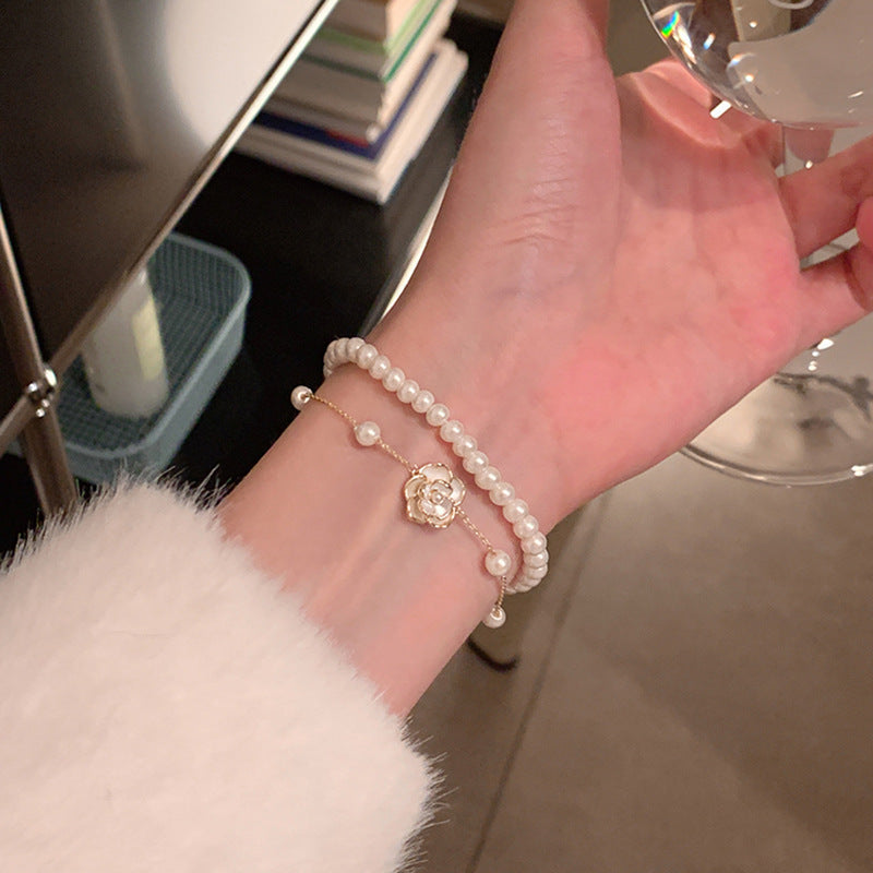 Vintage Pearl Bracelet Female Ins Style High Sense