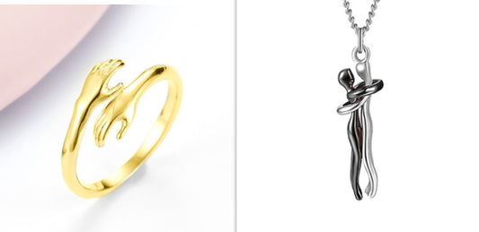 Hold Me Forever – Hand Hug Adjustable Rings