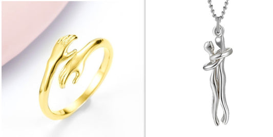 Hold Me Forever – Hand Hug Adjustable Rings