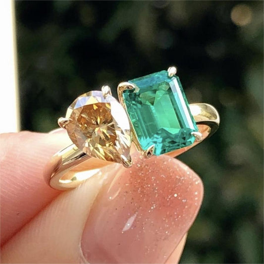 Celestia Crown – Regal Moissanite Sparkle Ring