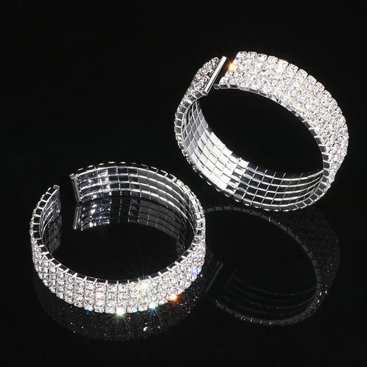 Radiant Rows 3-Piece Braided Rhinestone Jewelry Set