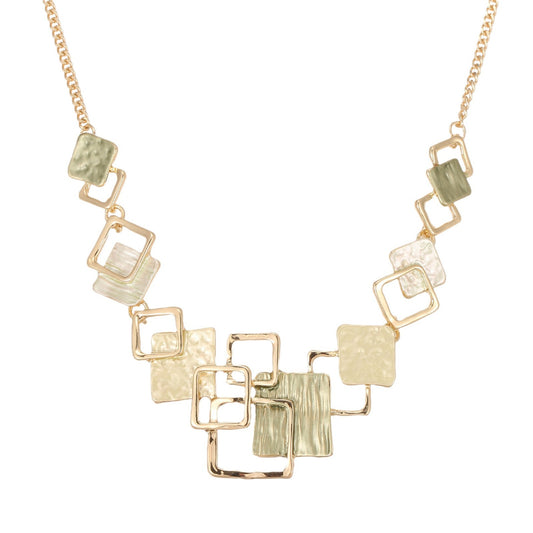 Elegant Geometric Square Jewelry Set