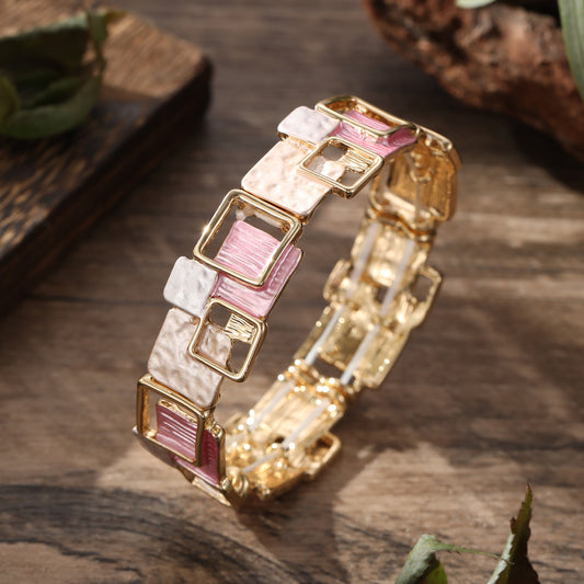 Elegant Geometric Square Jewelry Set