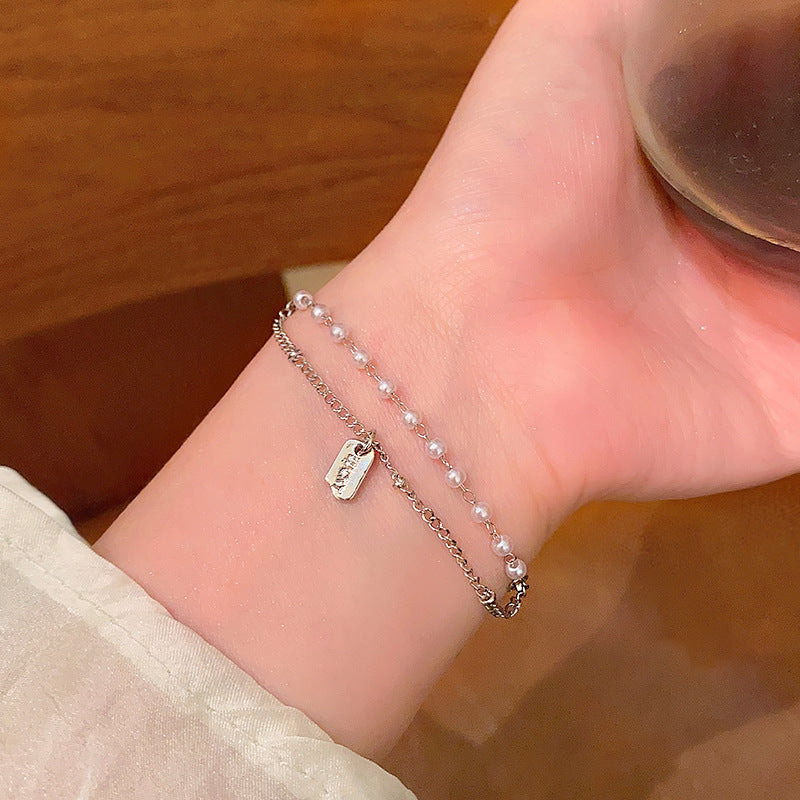 Vintage Pearl Bracelet Female Ins Style High Sense