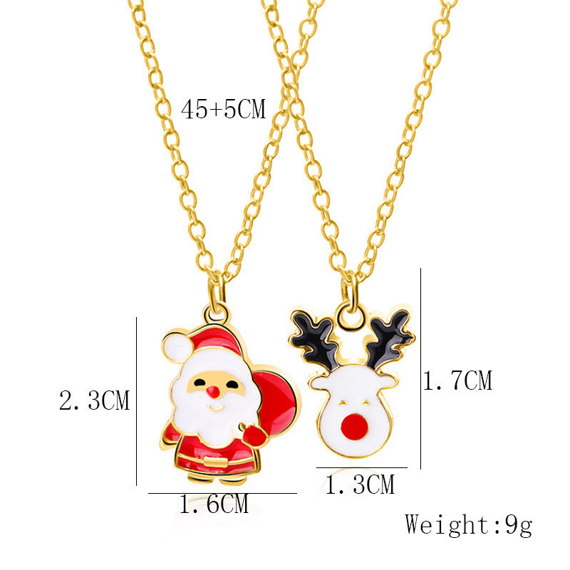 Alloy Dripping Christmas Tree Necklace Set
