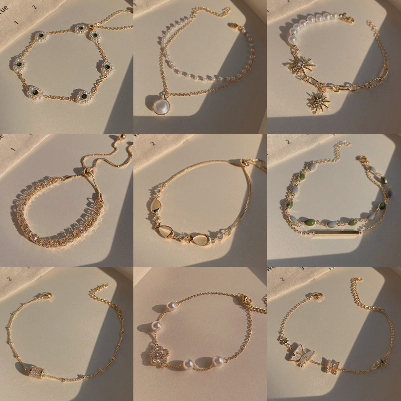 Vintage Pearl Bracelet Female Ins Style High Sense