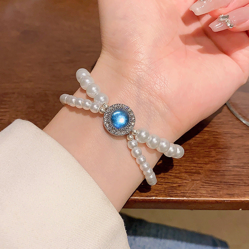 Vintage Pearl Bracelet Female Ins Style High Sense
