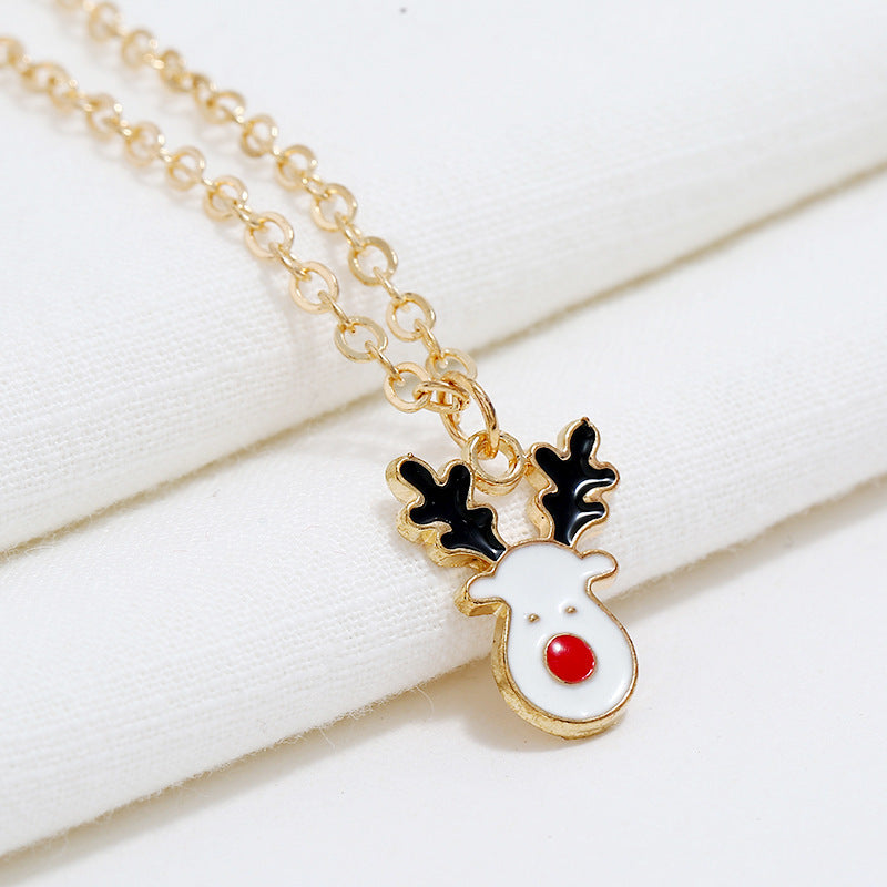 Alloy Dripping Christmas Tree Necklace Set