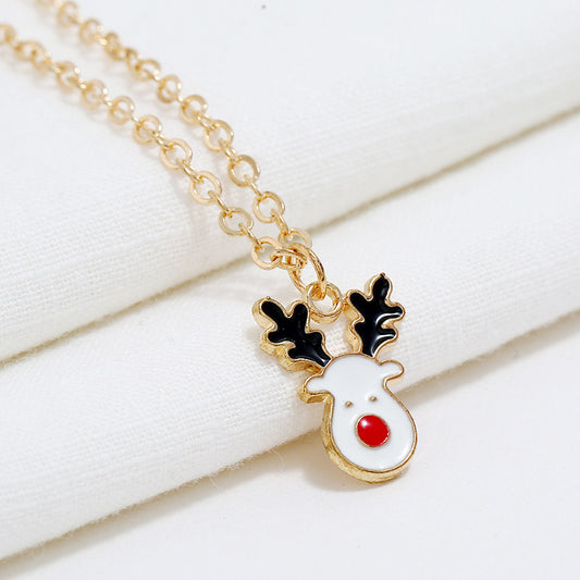 Alloy Dripping Christmas Tree Necklace Set