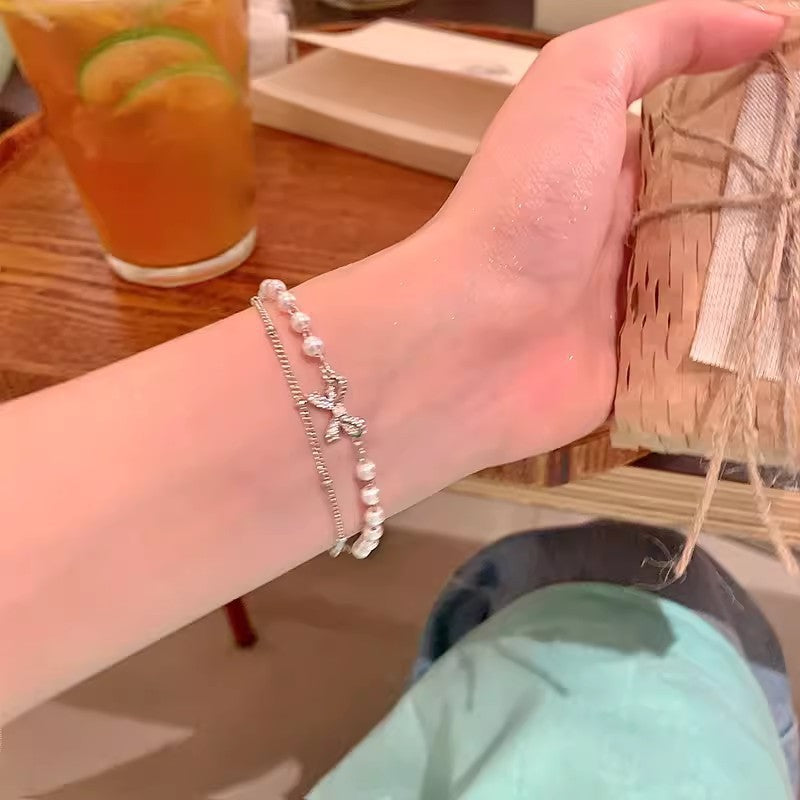 Vintage Pearl Bracelet Female Ins Style High Sense